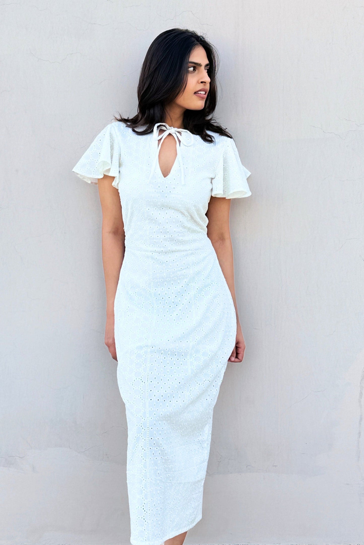 Santorini White Dress