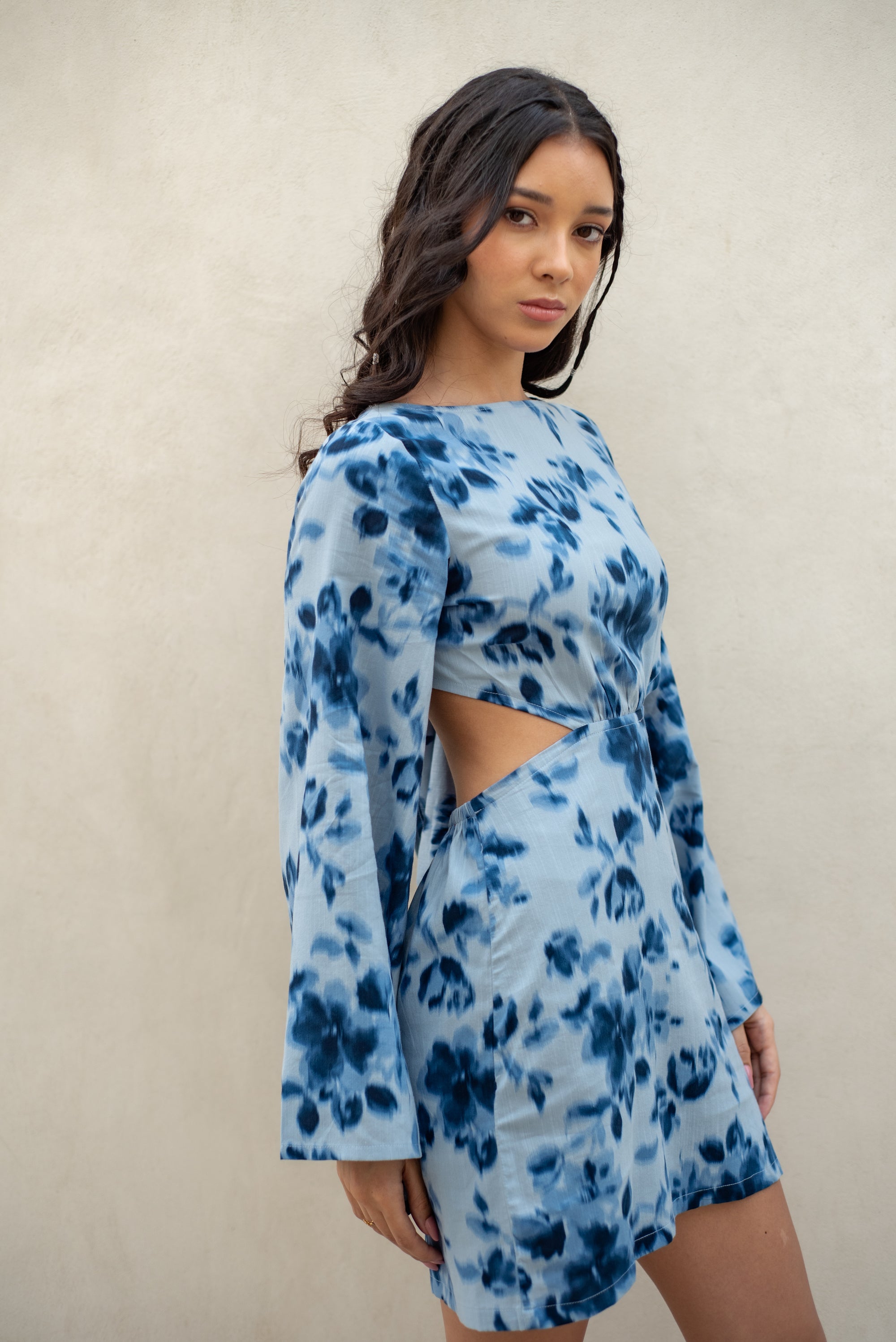Sapphire Blaze Dress front shot image with model