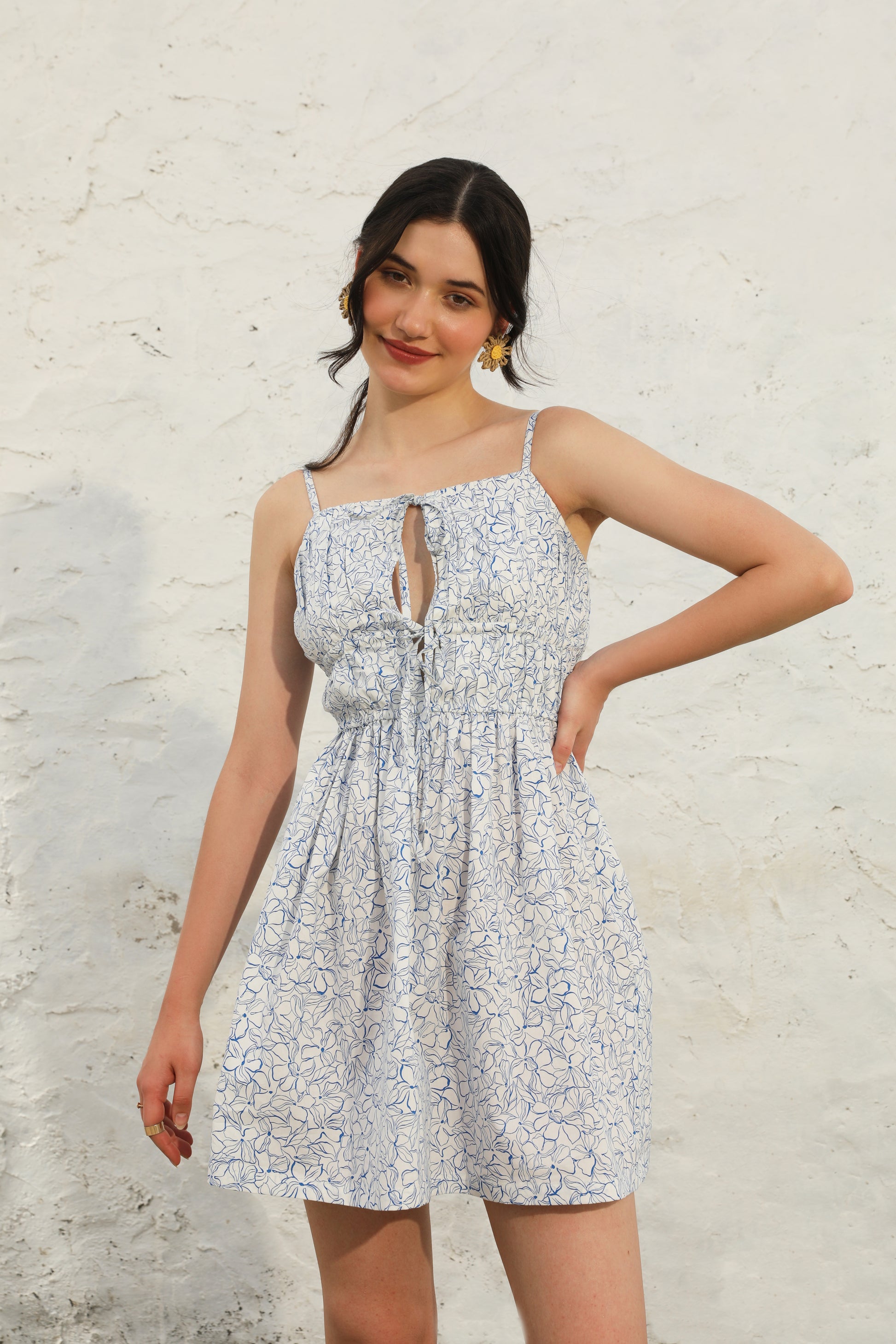 Blue Cloud Dress Front Pose